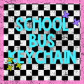 School Bus Keychain Blank