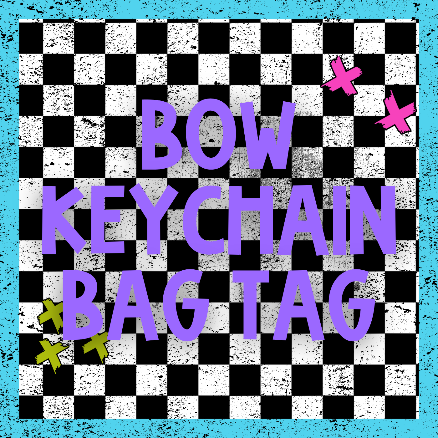 Bow Keychain/ Bag Tag Blank