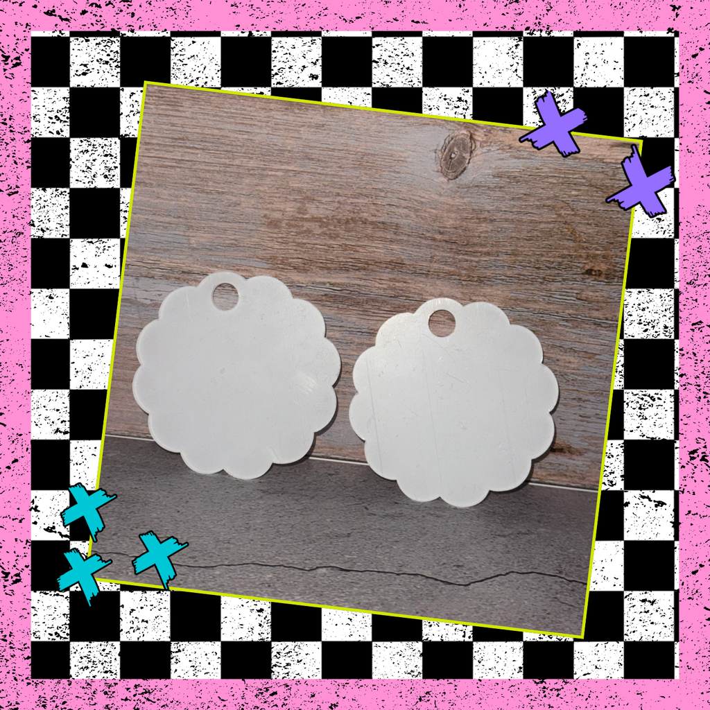 Flower Cup Topper Acrylic Blank