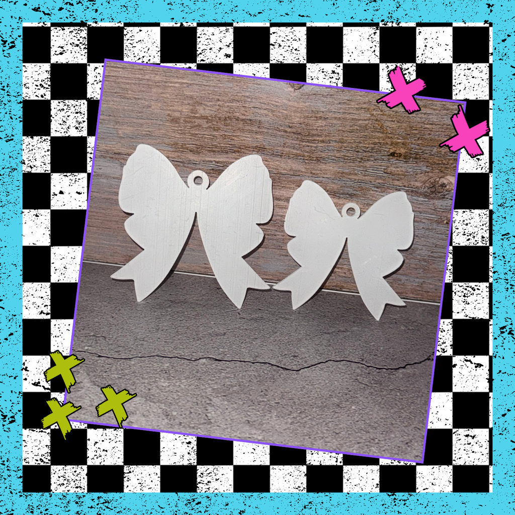 Bow Keychain/ Bag Tag Blank