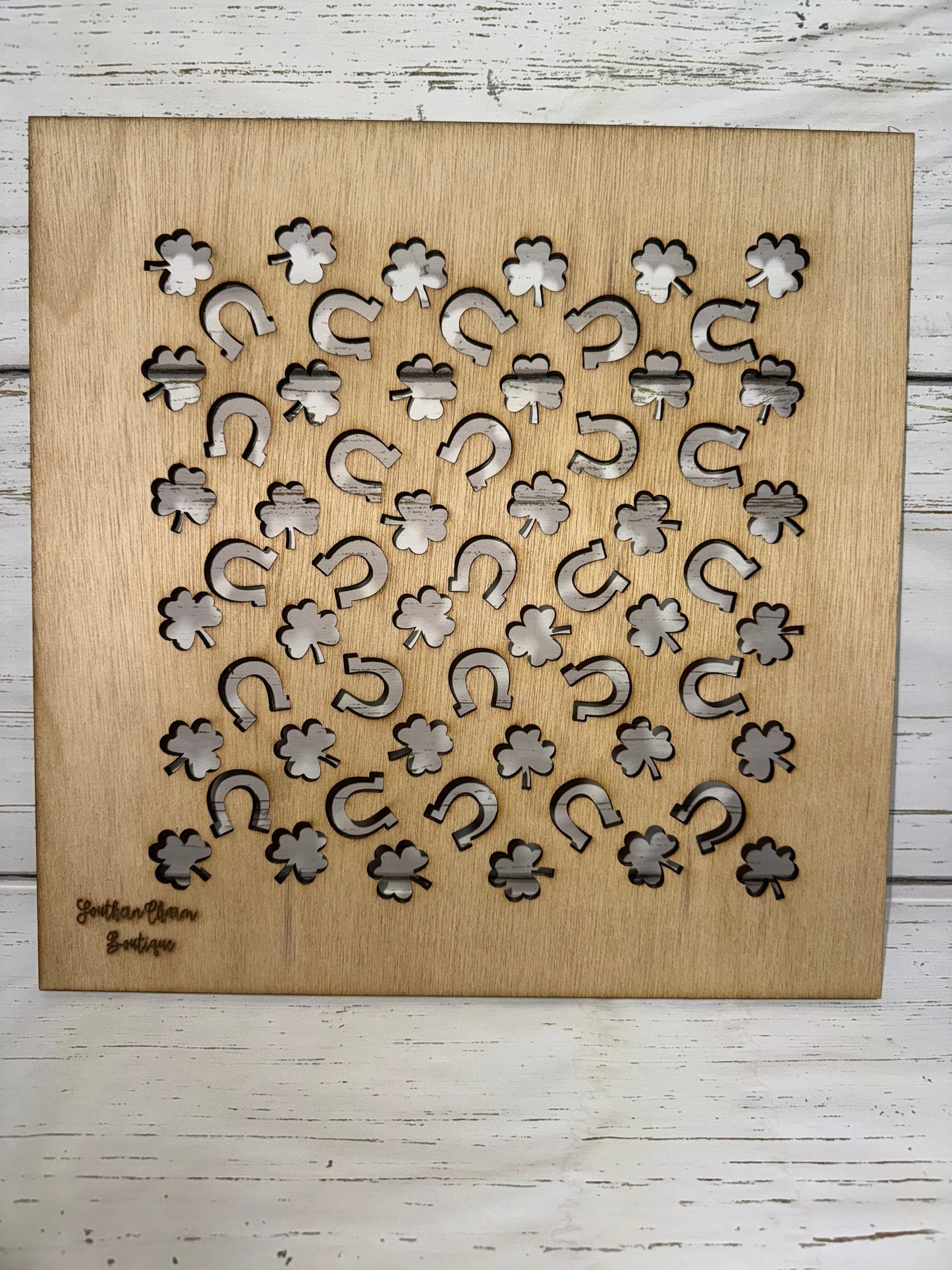 Horse Shoe/Clover Stencil