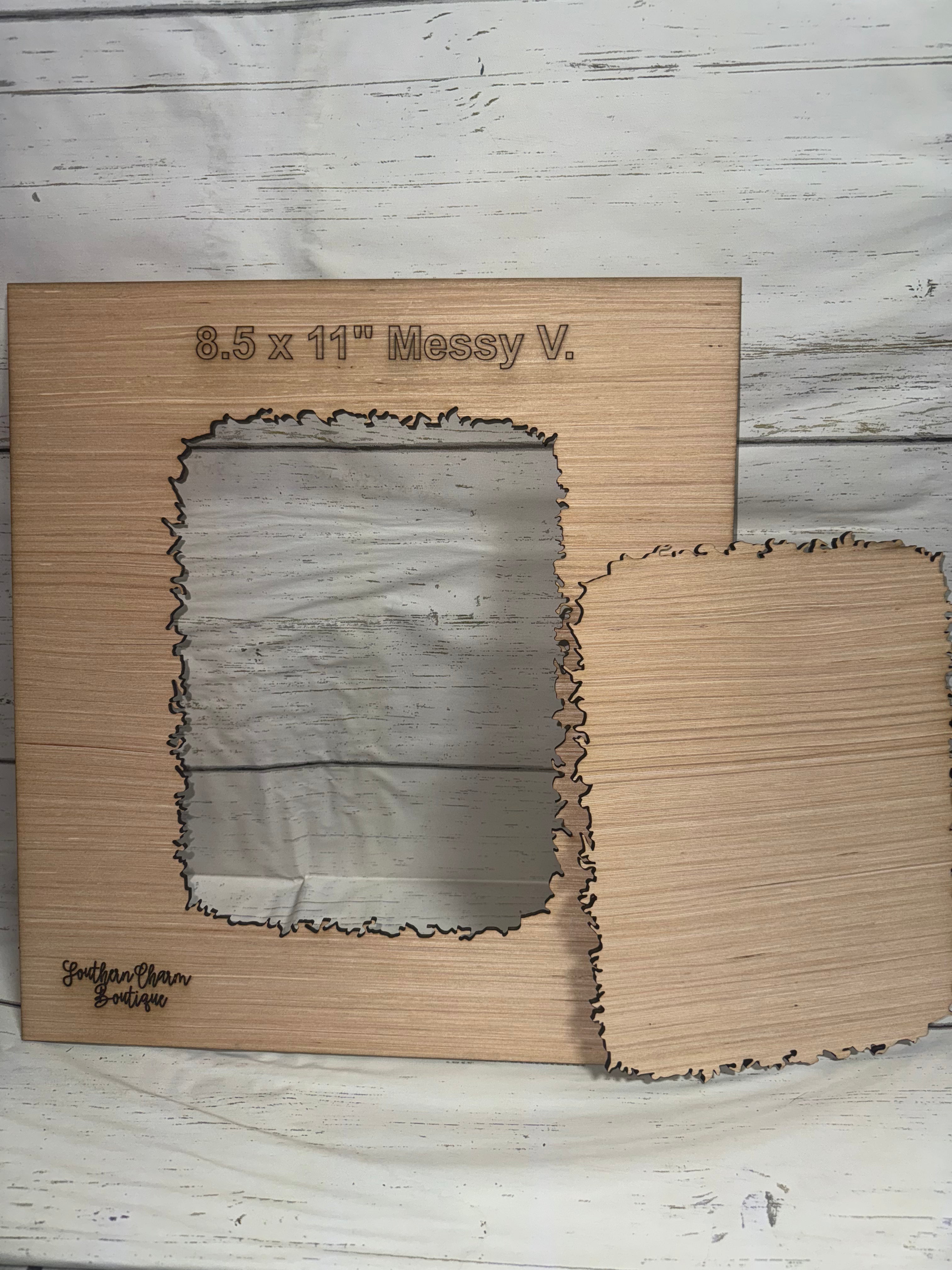 8.5"x11" Messy Vertical