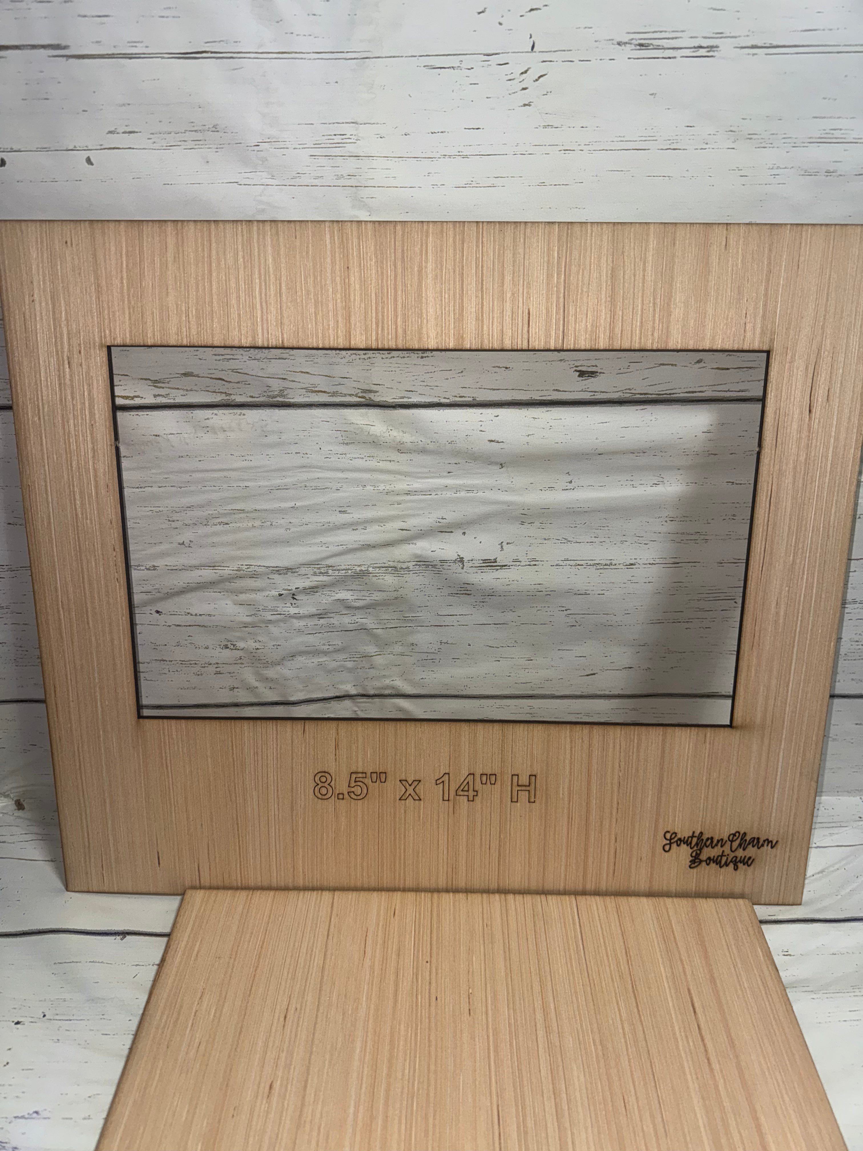 8.5"x14" Horizontal