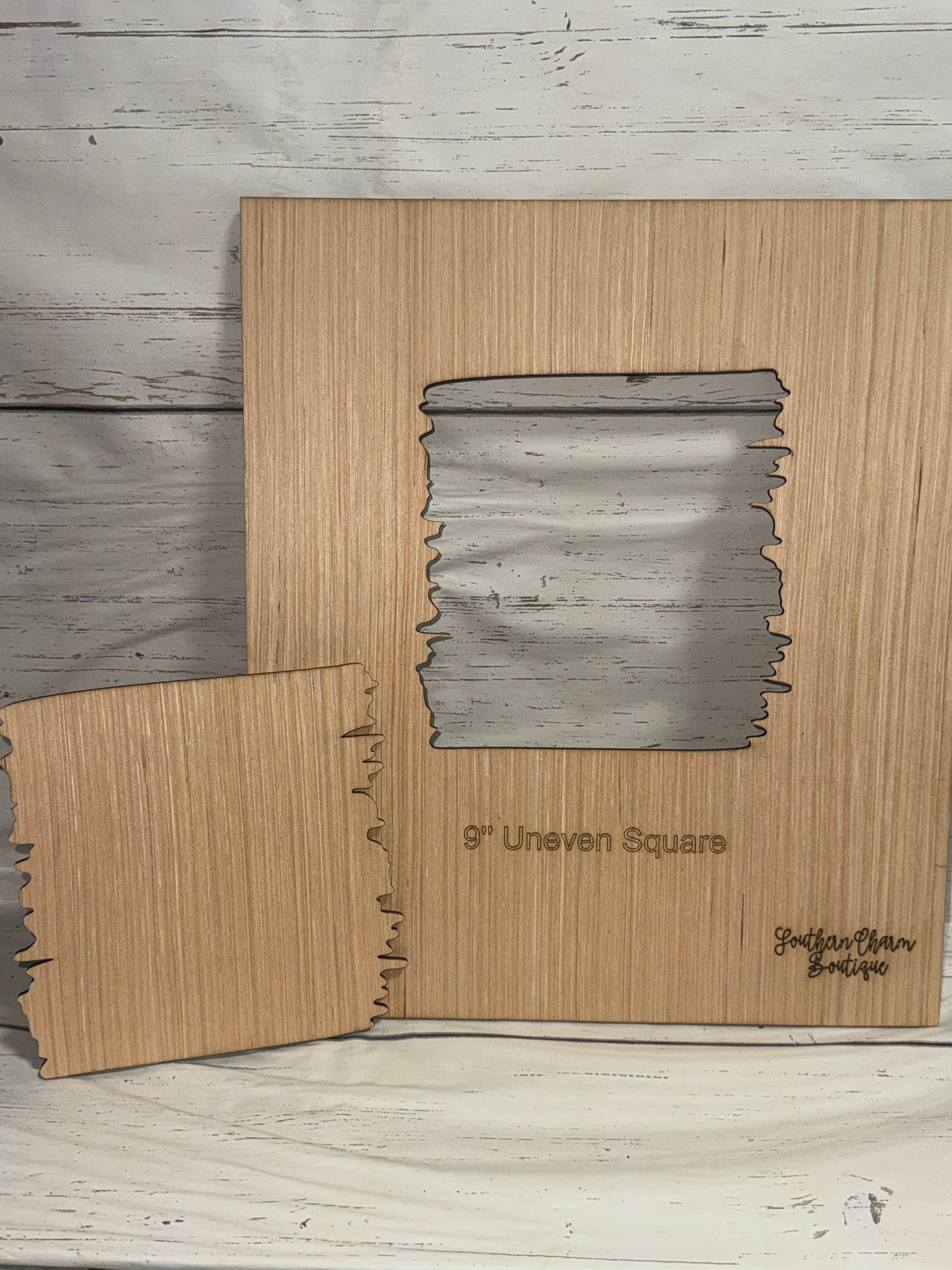 9" Uneven Square
