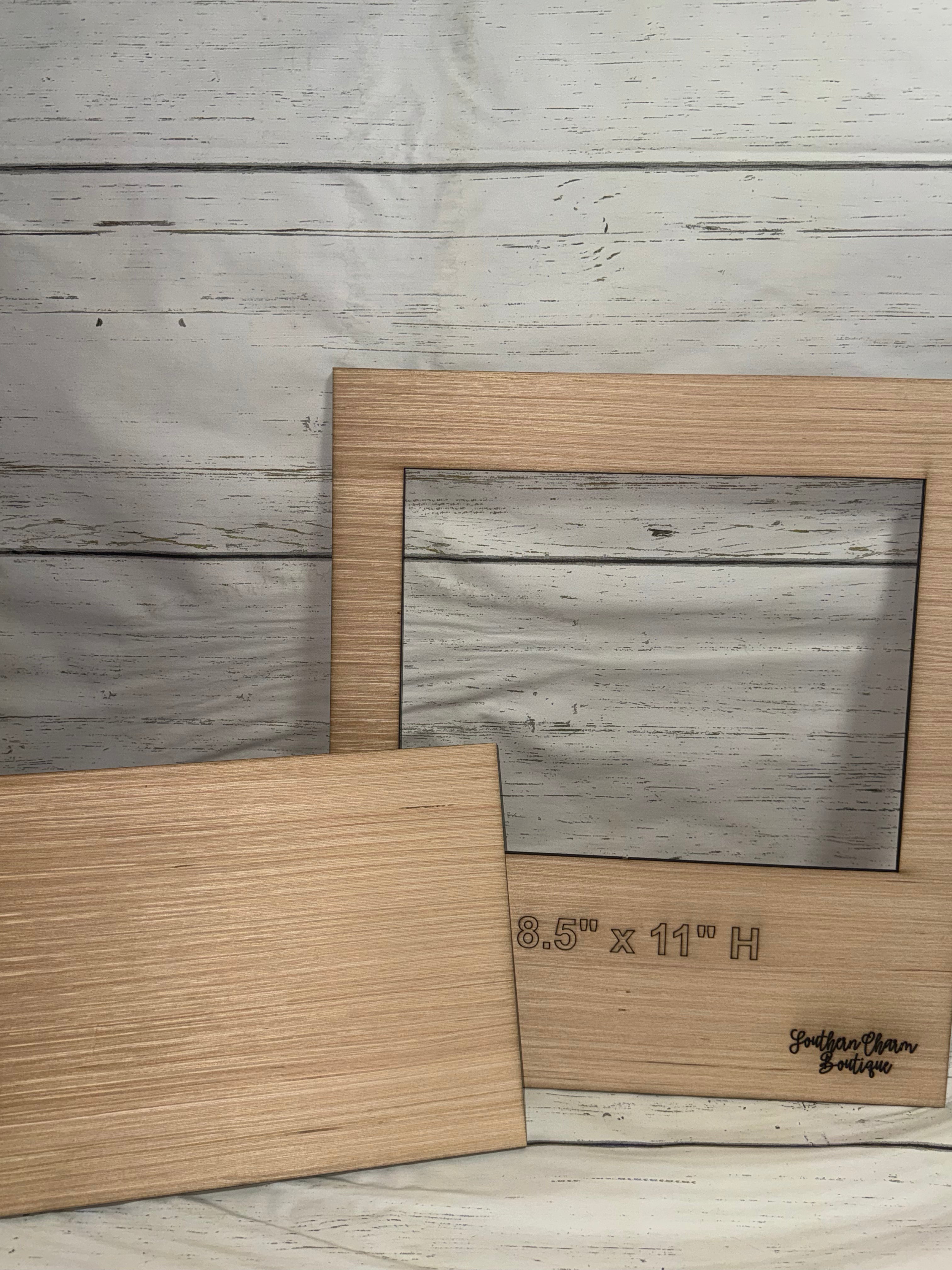 8.5"x11" Horizontal