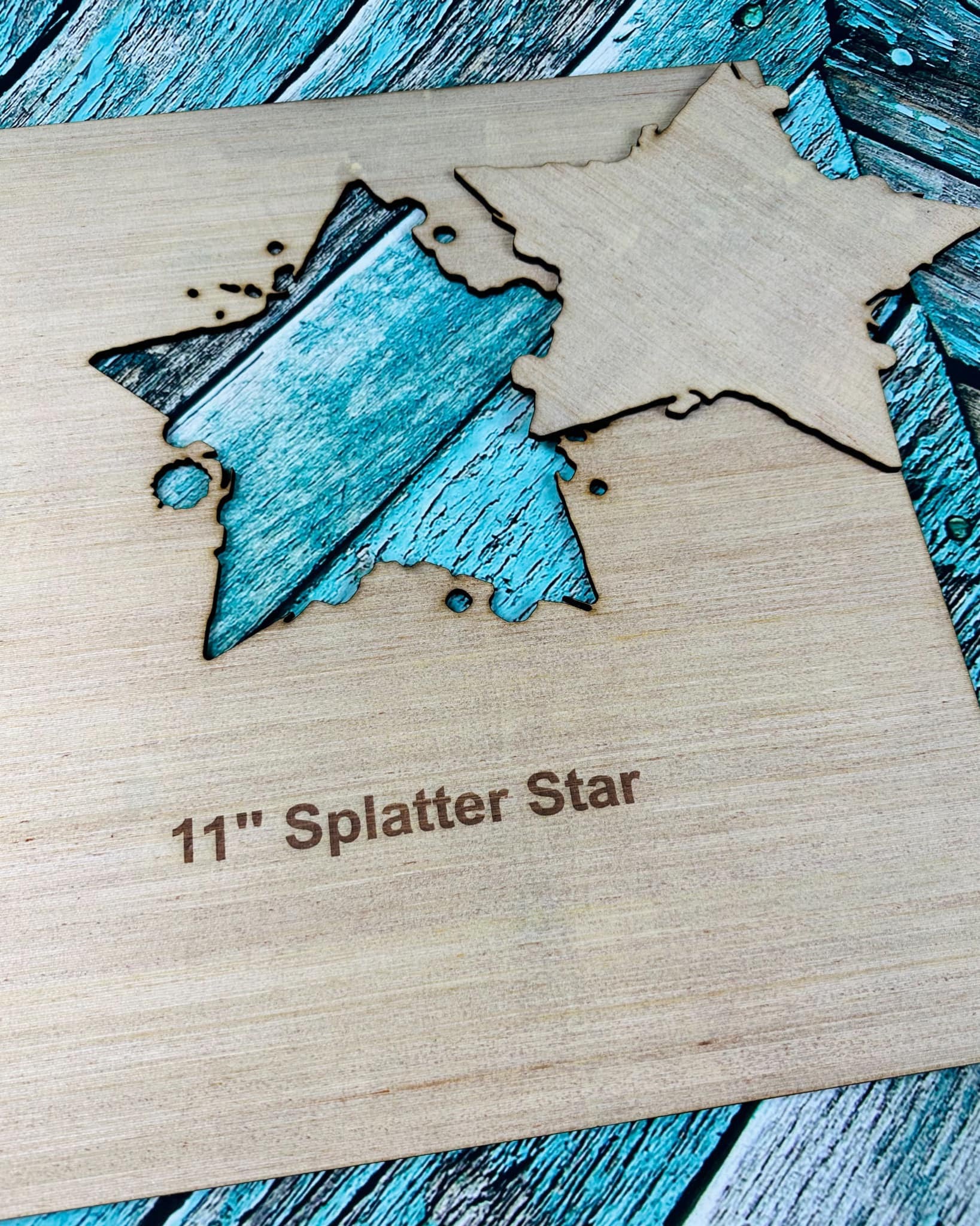 11" Splatter Star
