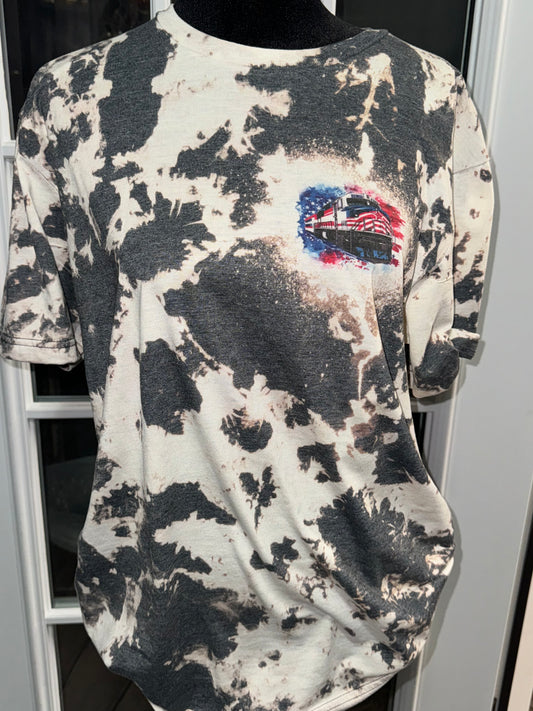 Trump Train Bleached Tee