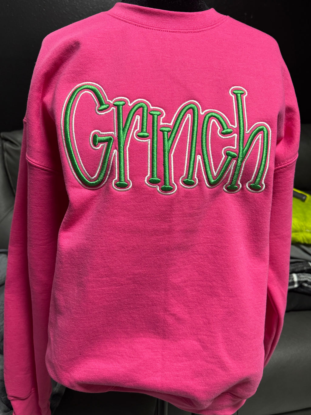 GRINCH EMBROIDERED SWEATSHIRT