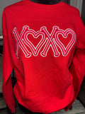 XOXO Puff Embroidered Sweatshirt