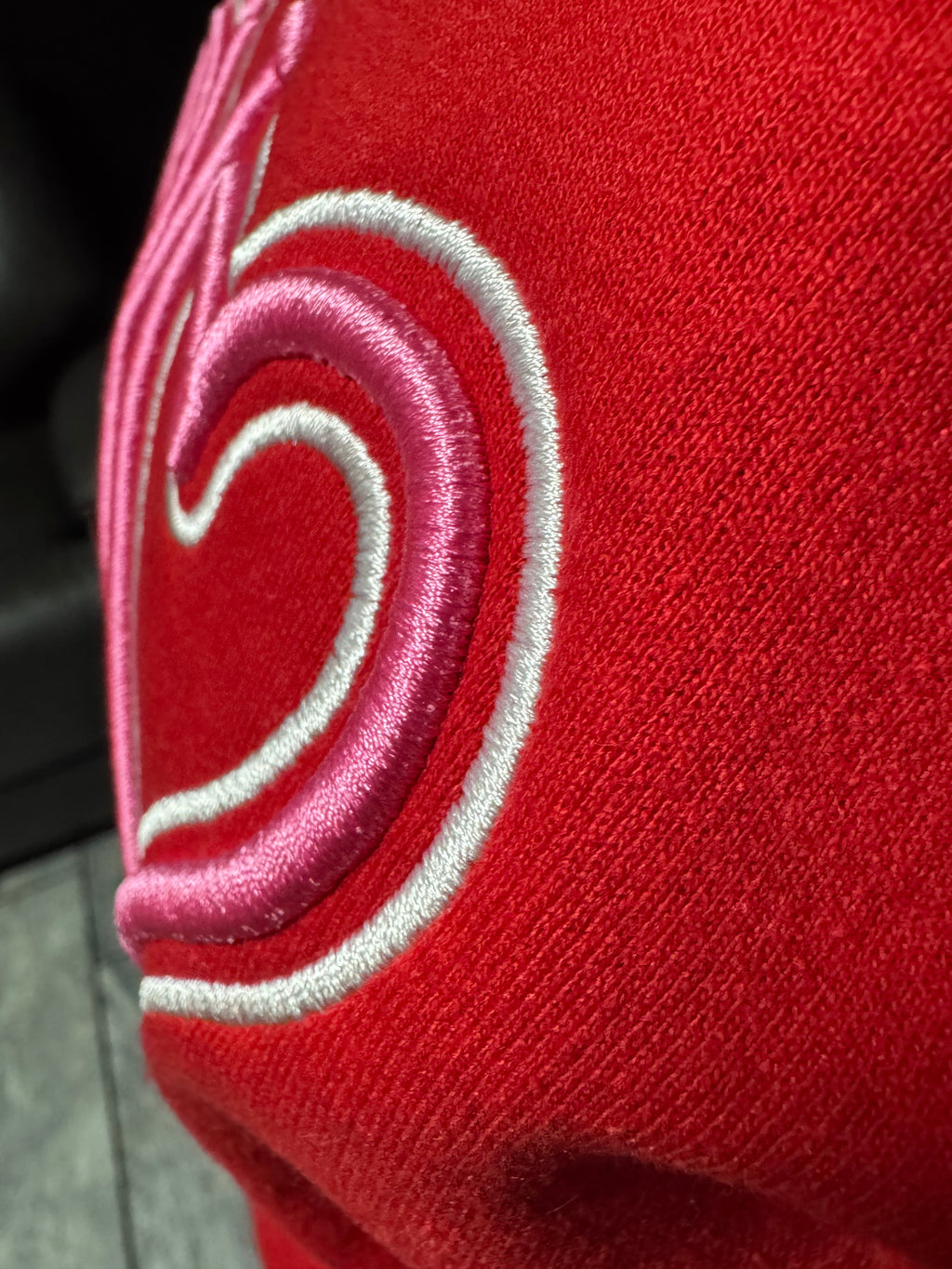 XOXO Puff Embroidered Sweatshirt