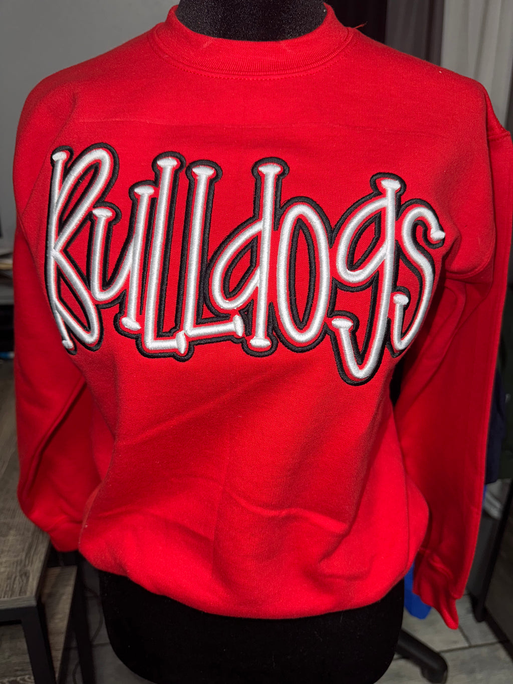 Bulldogs 3D Puff Embroidered Sweatshirt