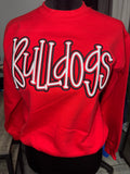 Bulldogs 3D Puff Embroidered Sweatshirt