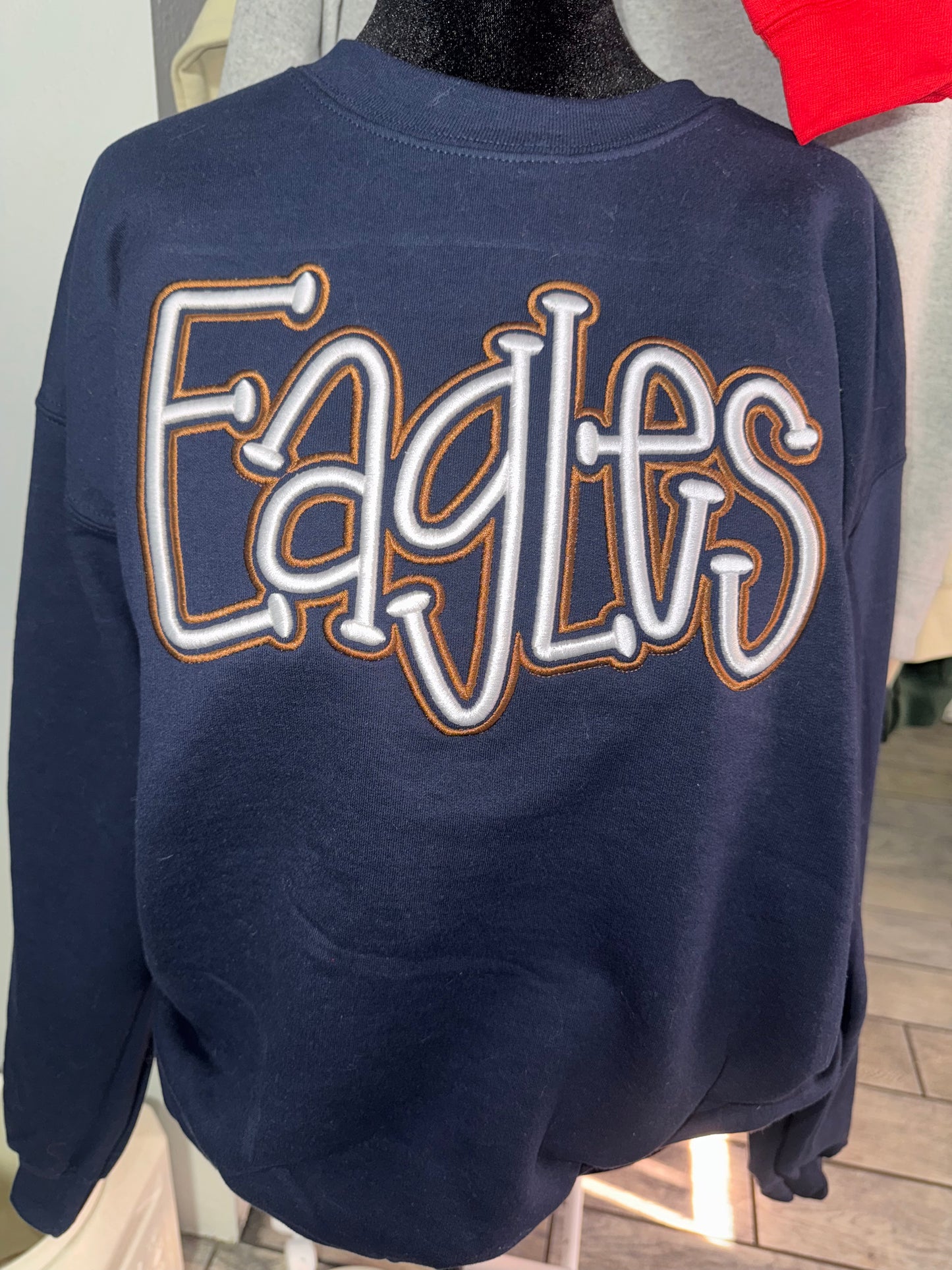 Eagles 3D Puff Embroidered Sweatshirt Youth