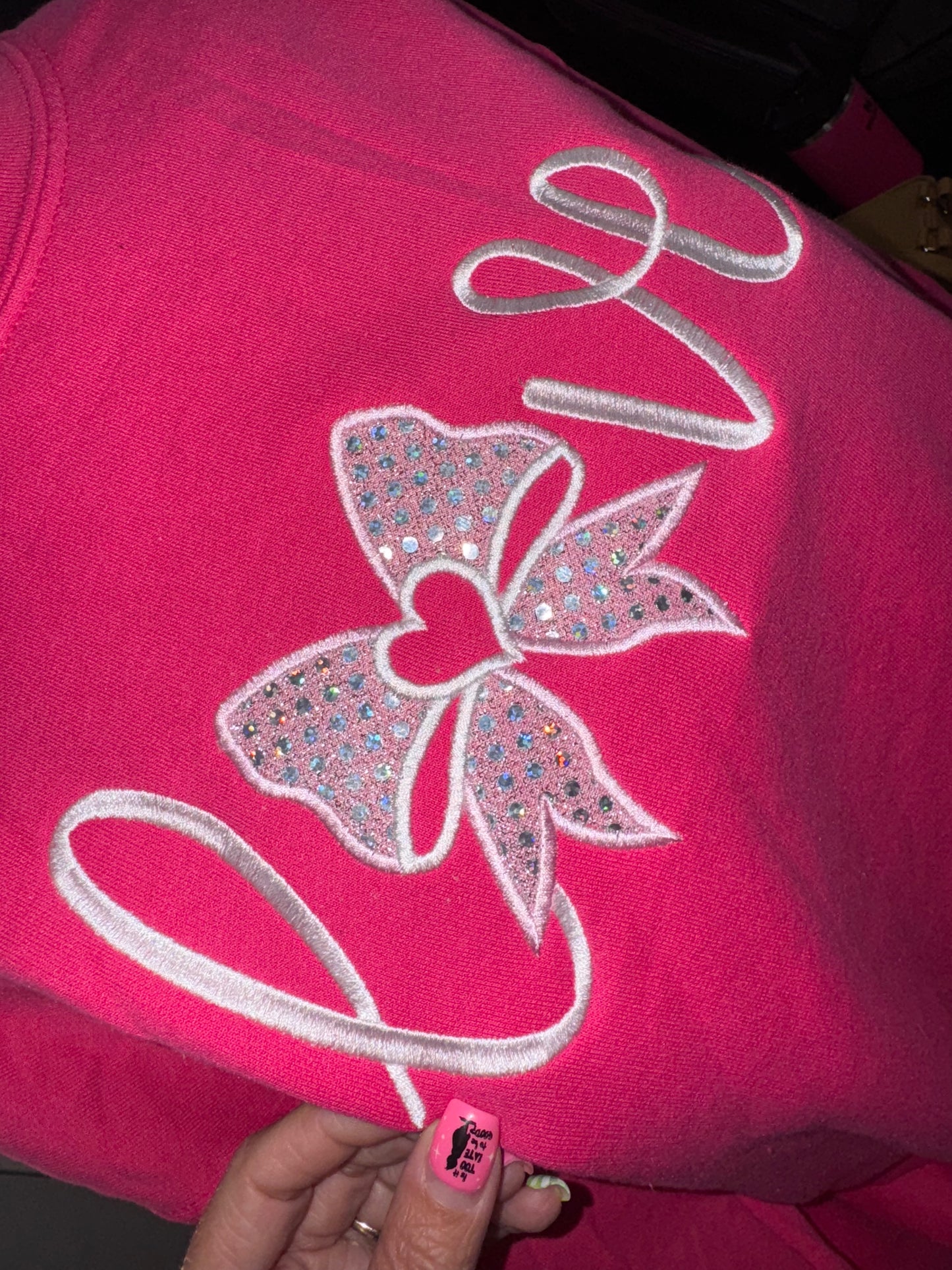 LOVE Embroidered Sweatshirt