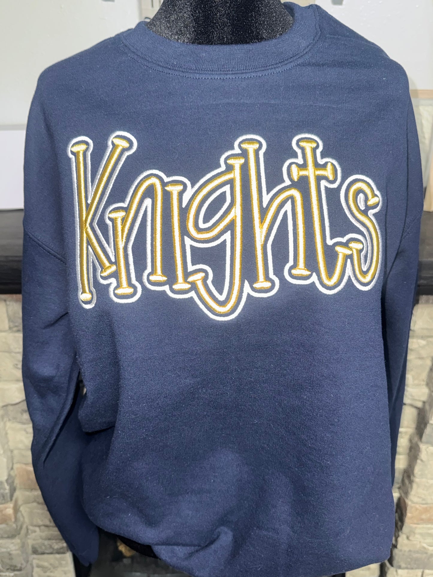 Knights 3D Puff Embroidered Sweatshirt