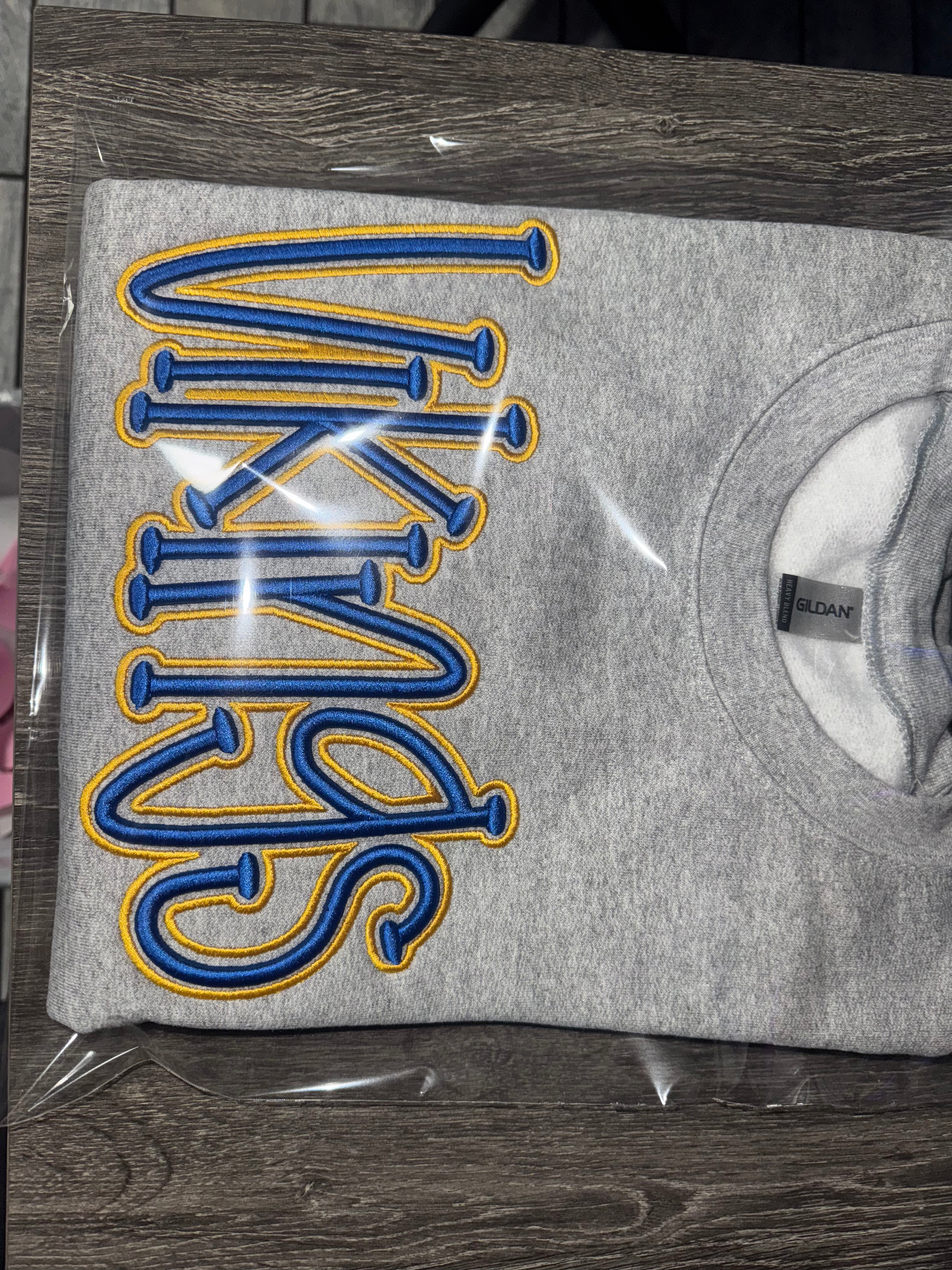 Vikings 3D Puff Embroidered Sweatshirt