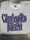 Chalmette Reign Puff Embroidered Crewneck