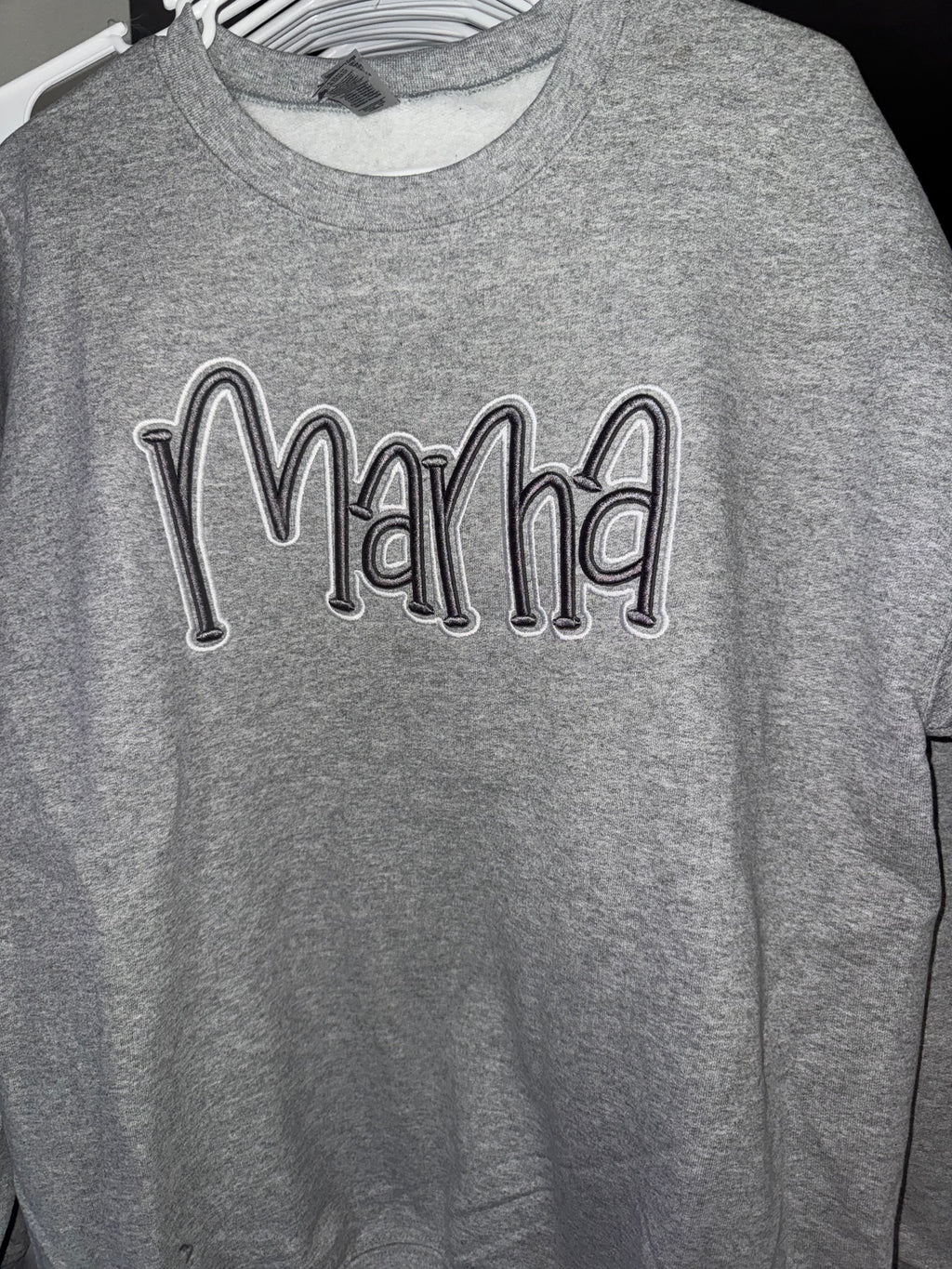 MAMA Puff Embroidered Crewneck