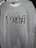 MAMA Puff Embroidered Crewneck