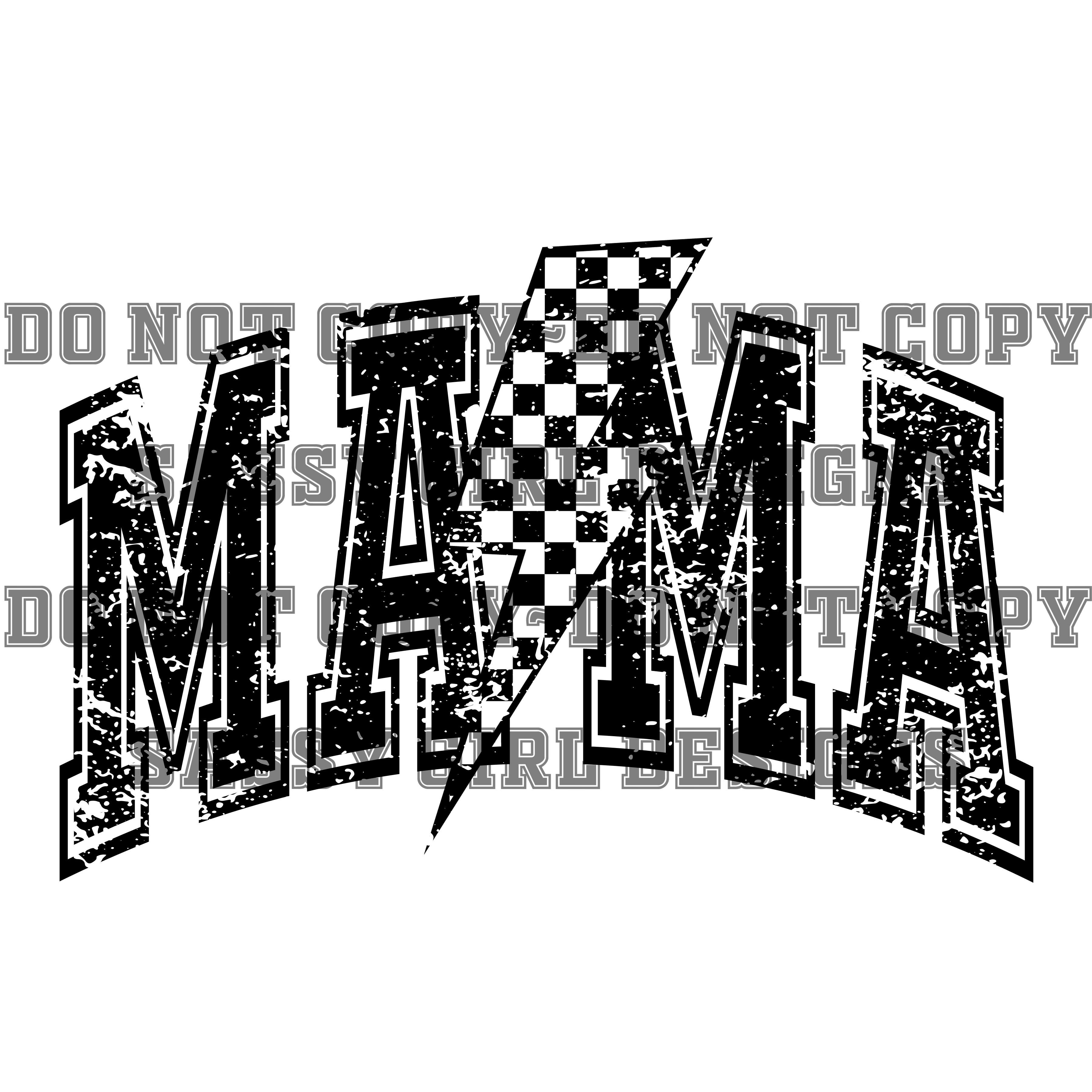 MAMA CHECKERED BOLT