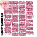 Pink Sparkle Mascot Bundle