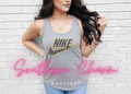 Faux Chenille Nike (Grey Tank)