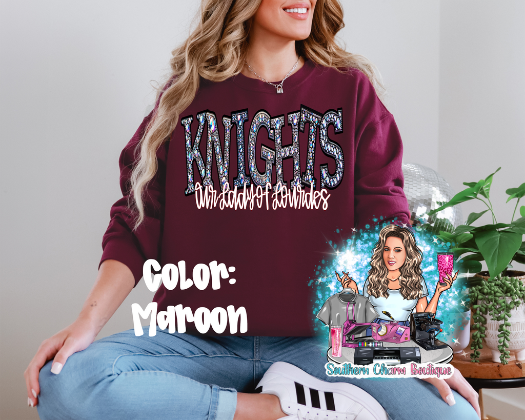 KNIGHTS FAUX RHINESTONES