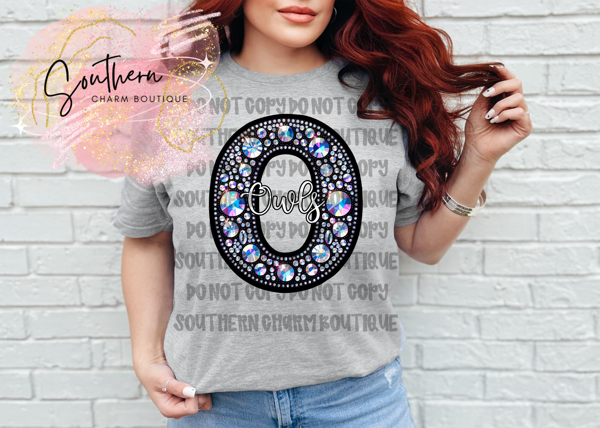 O Owls Rhinestone
