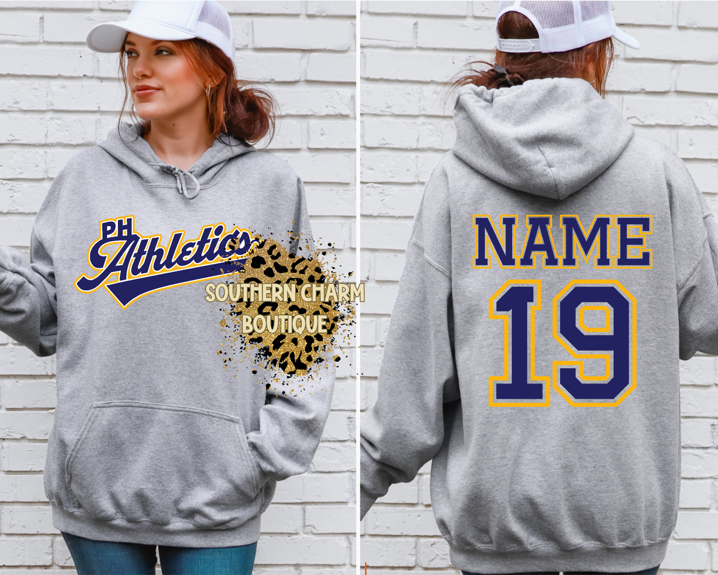 Youth Power House Athletics Logo Hoodie W/Back