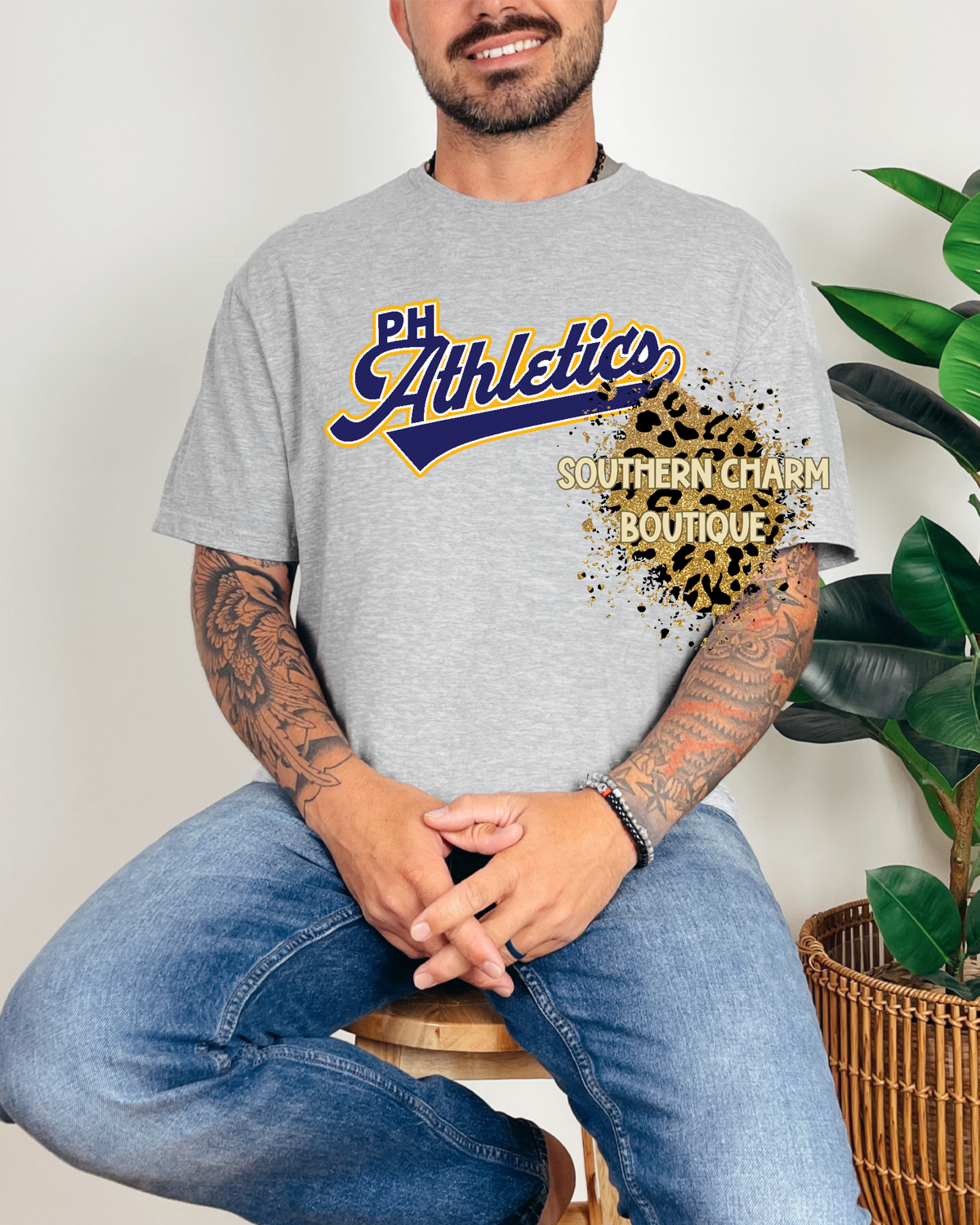 Youth Power House Athletics Logo Tee W/Back