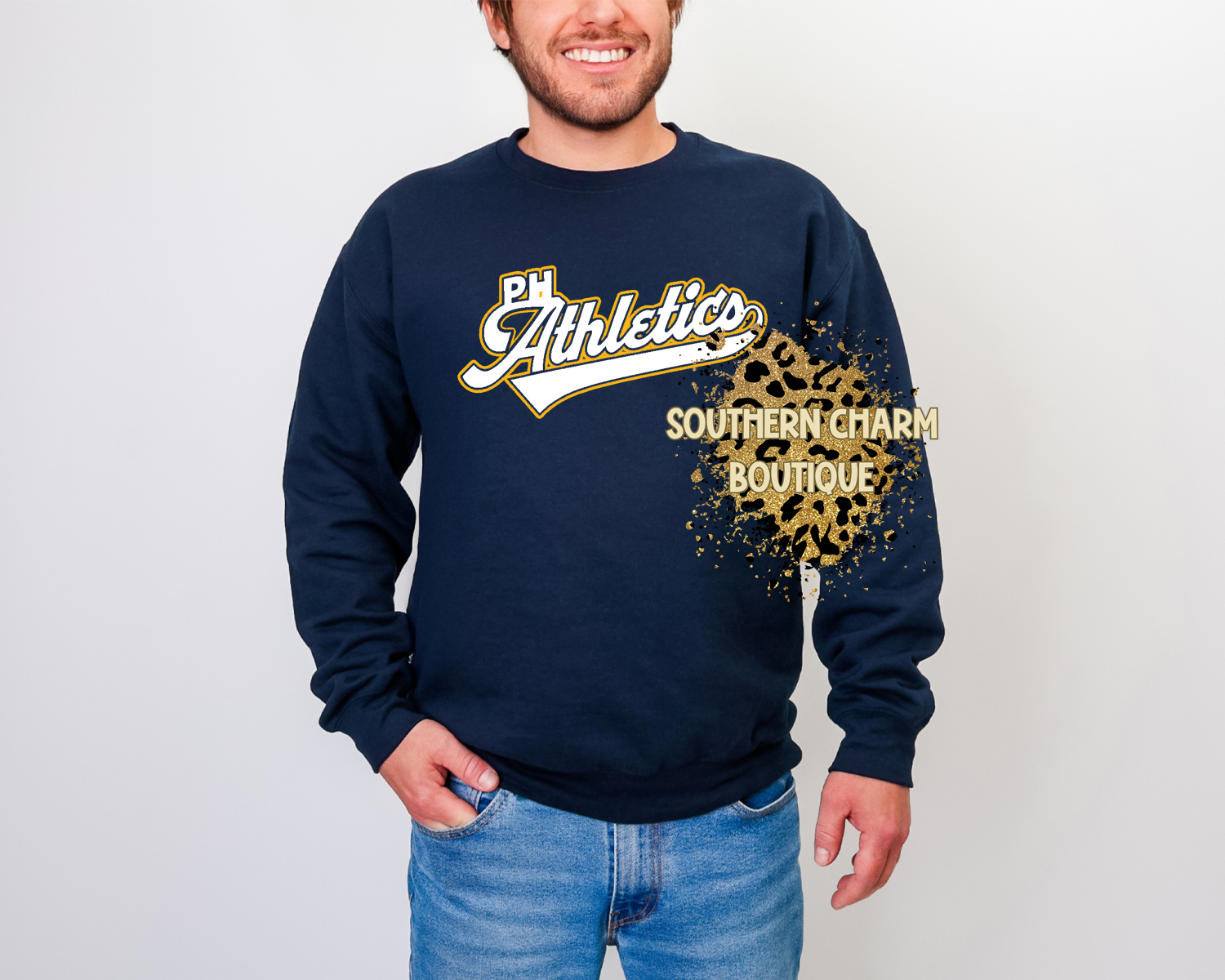 Youth Power House Athletics Logo Crewneck