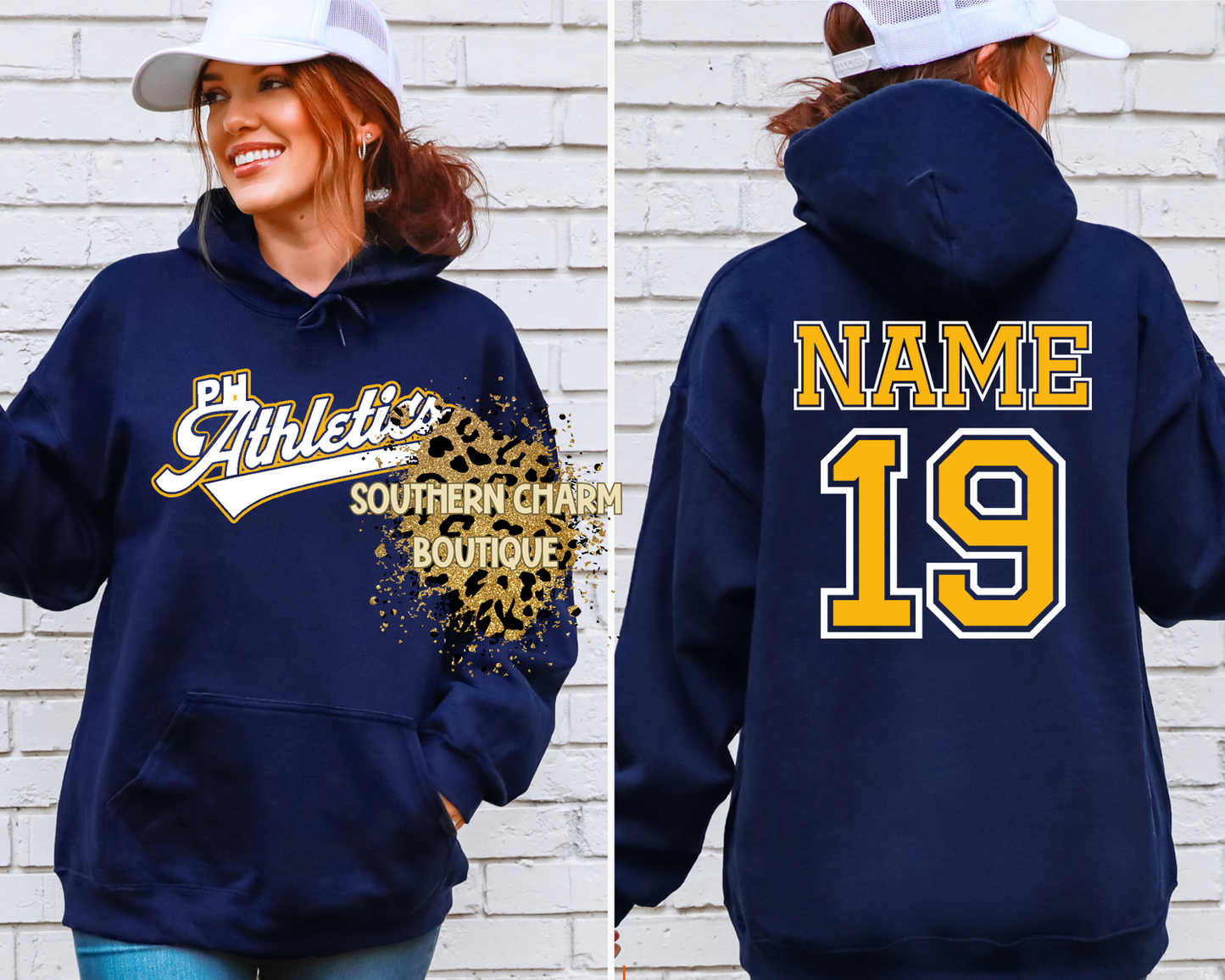 Youth Power House Athletics Logo Hoodie W/Back