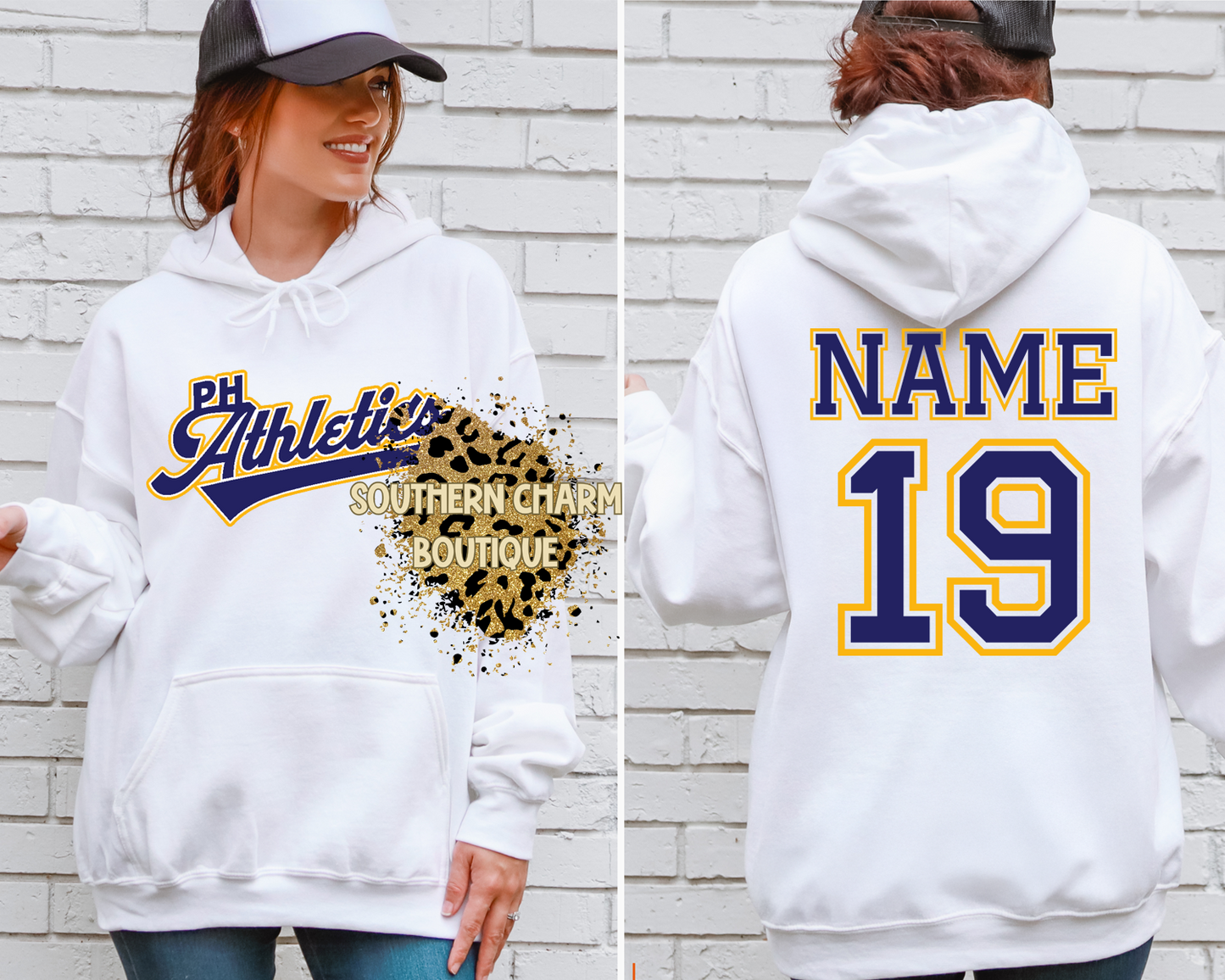 Youth Power House Athletics Logo Hoodie W/Back