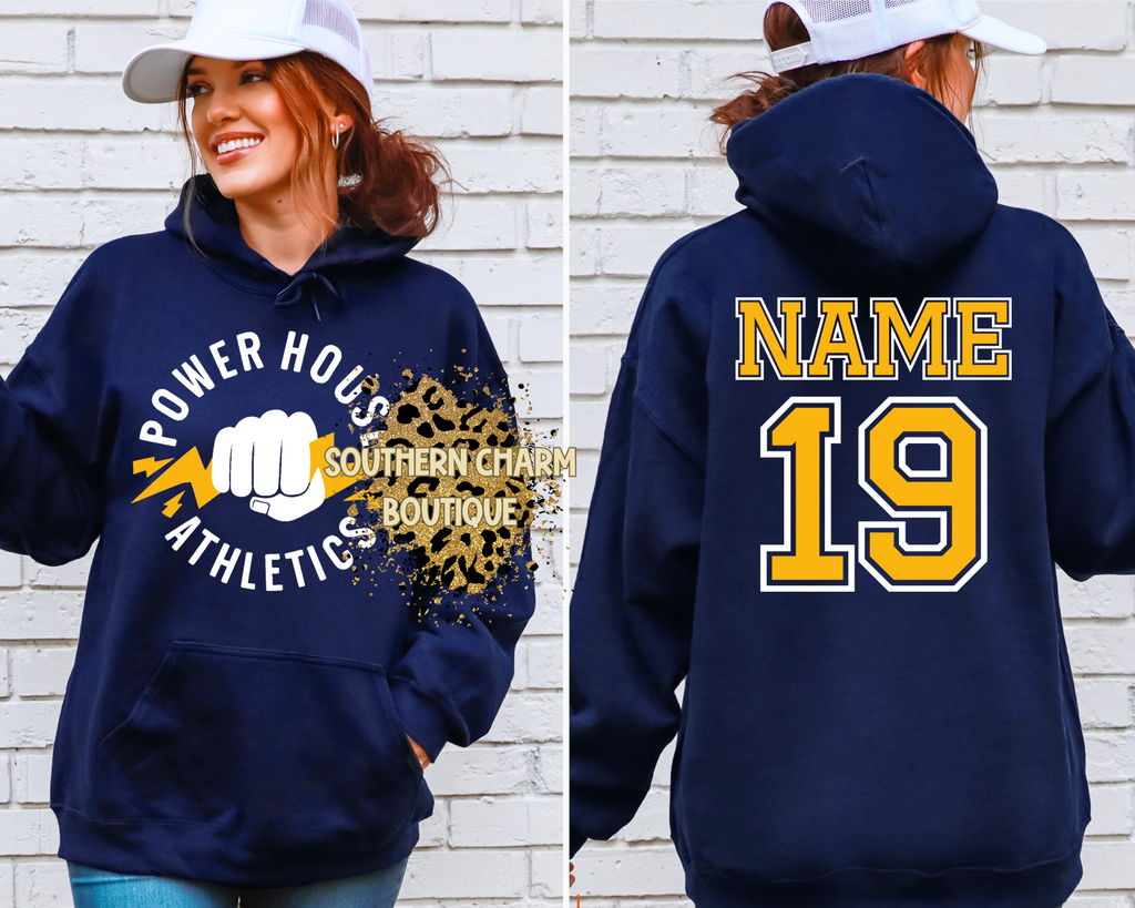 Power House Fist Logo Hoodie W/Back