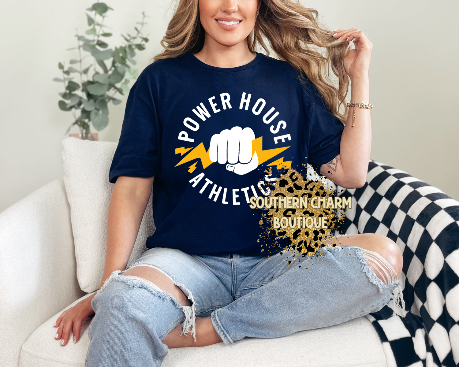 Youth Power House Fist Logo Tee