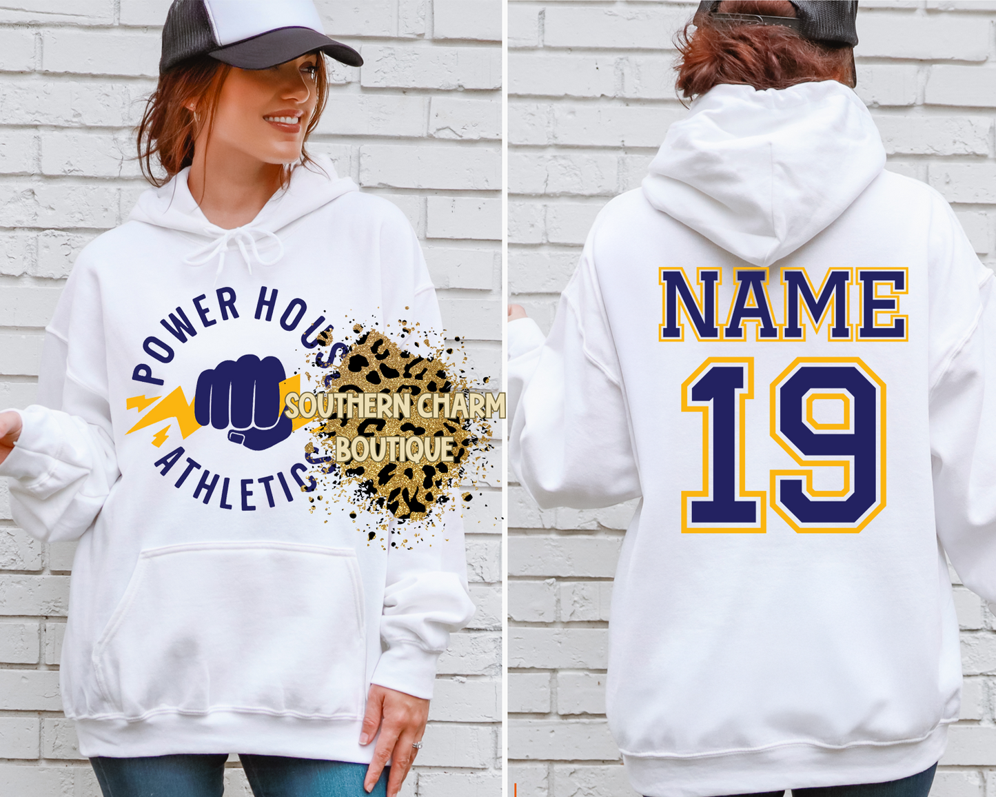 Power House Fist Logo Hoodie W/Back