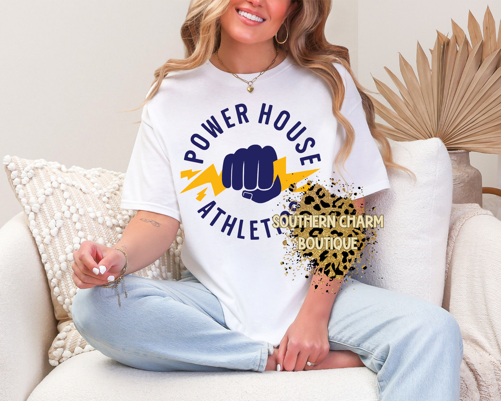 Youth Power House Fist Logo Tee