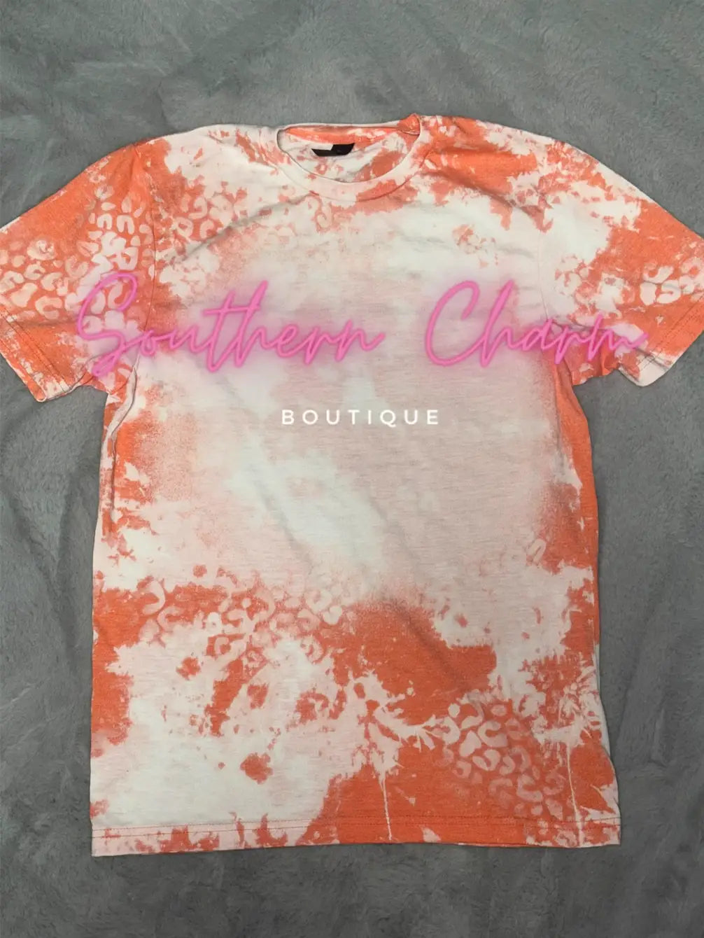 Gildan Bleached Blank Scrunched Leopard