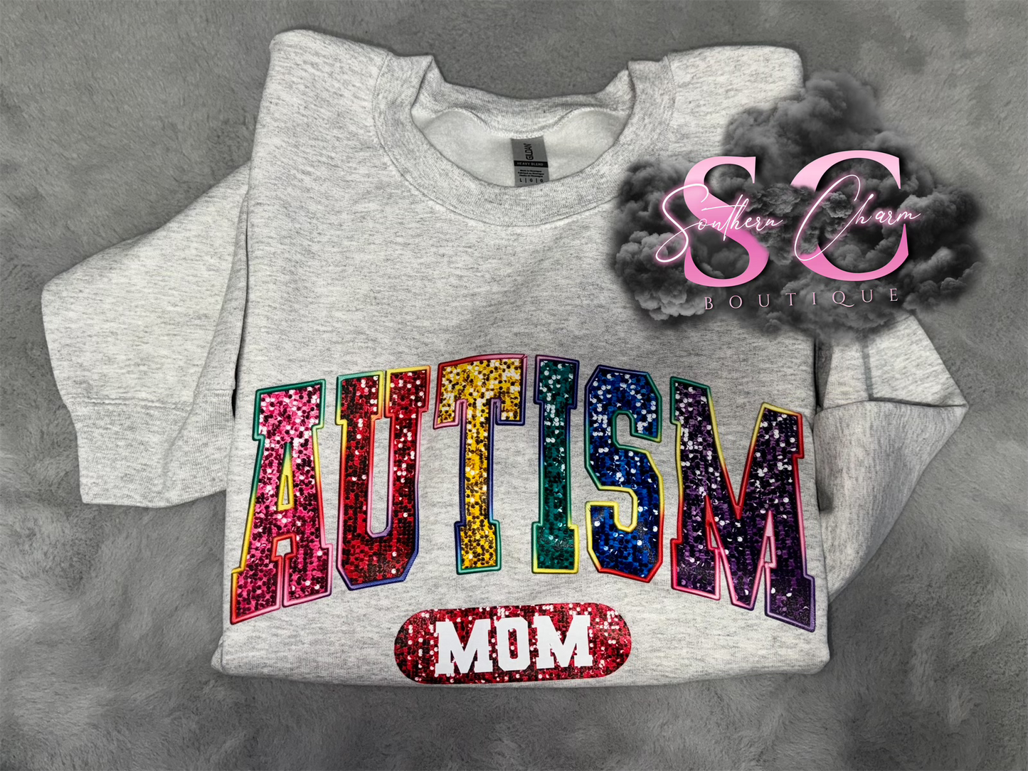 Autism Mom Crewneck (Adult Large)