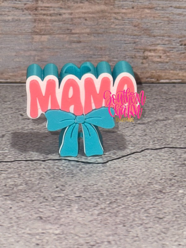 MAMA Bow Straw Topper