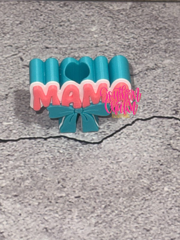 MAMA Bow Straw Topper