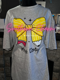 School Pencil Bow Tee