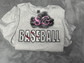 Embroidered Appliqué Baseball Crewneck (Adult Large)