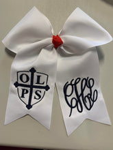 Load image into Gallery viewer, OLPS Embroidered Hair Bow

