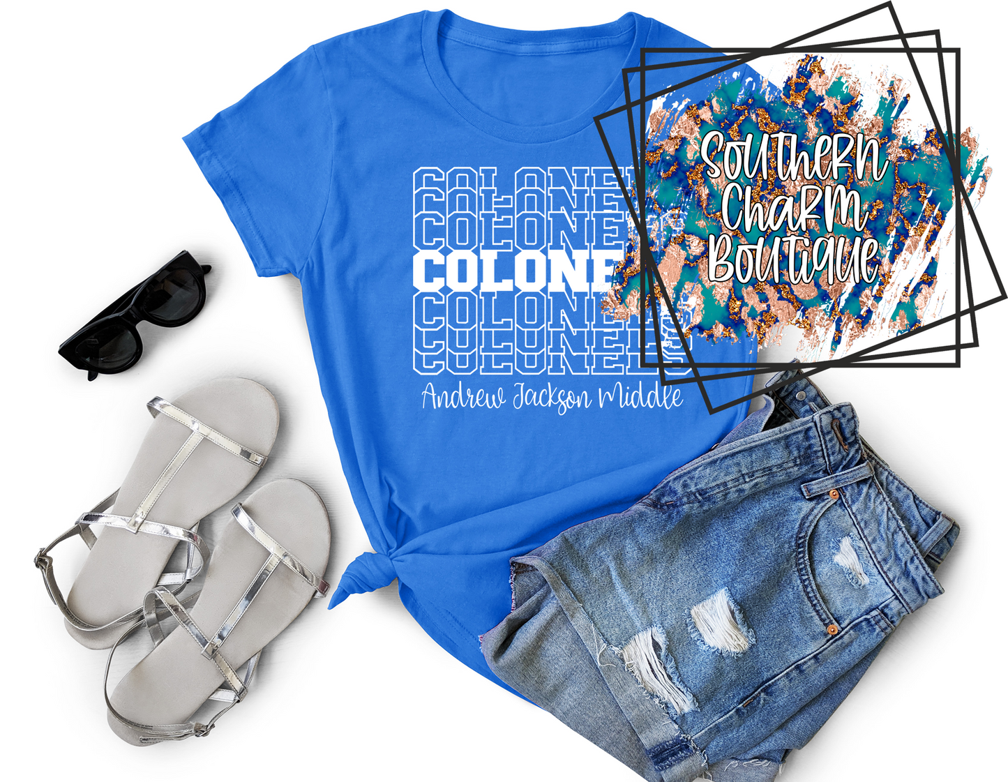 Colonels Stacked Adult Tee