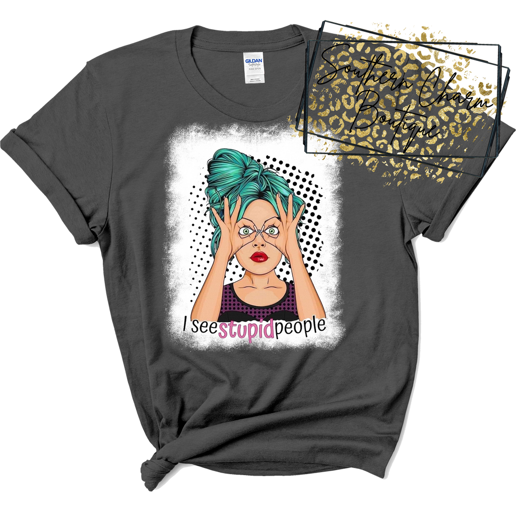 Funny Bleached Tee