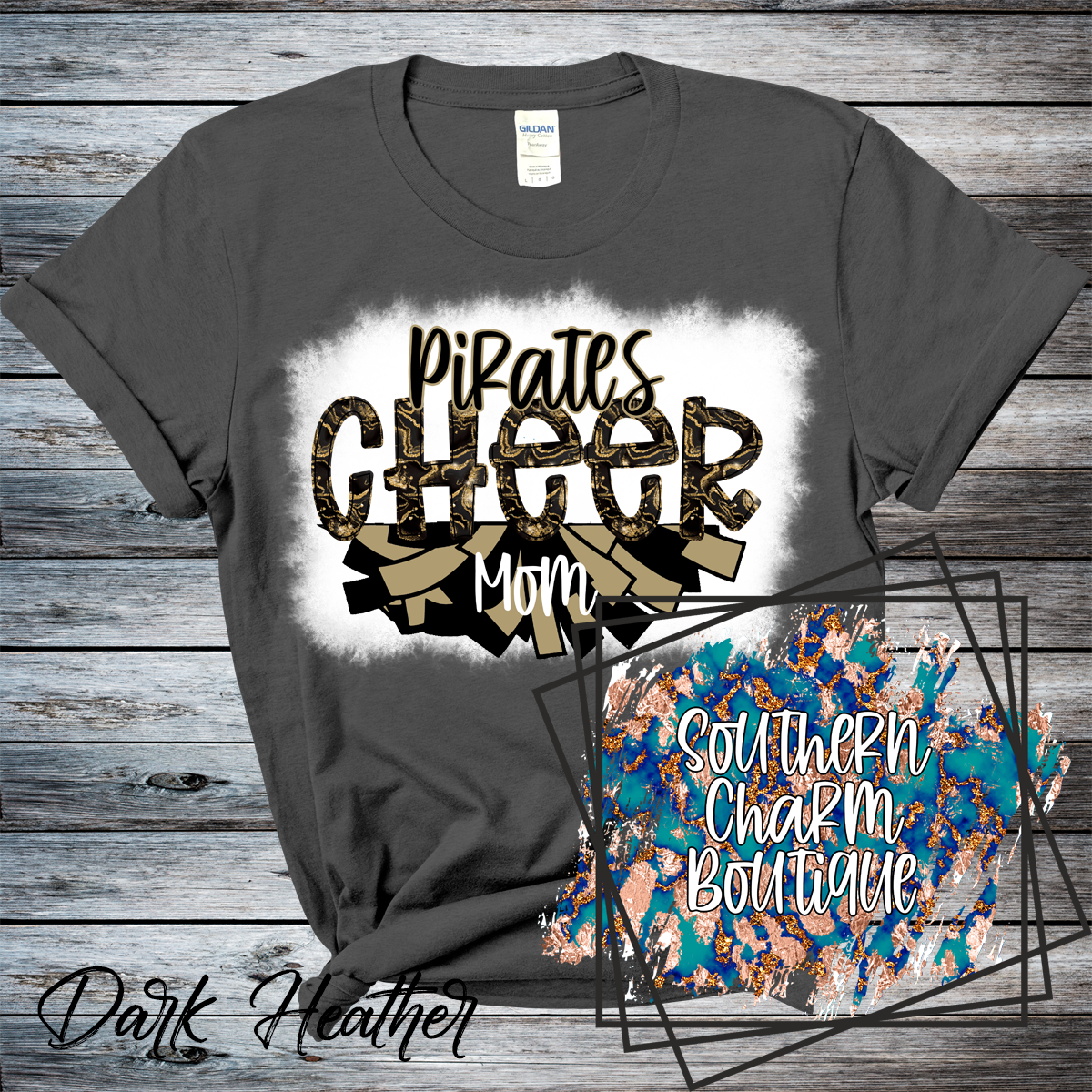 Pirates Cheer Mom Adult Tee