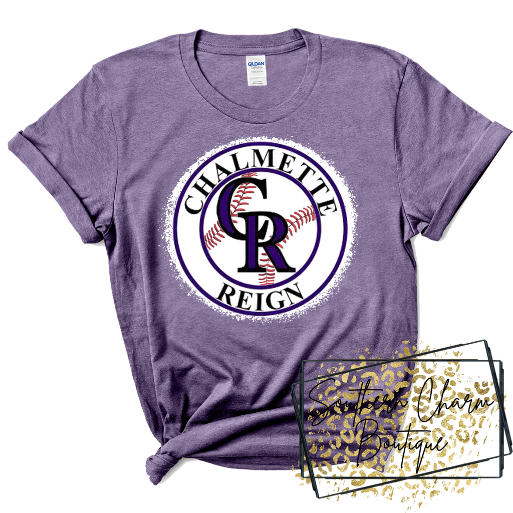 Chalmette Reign Baseball Bleached Tee