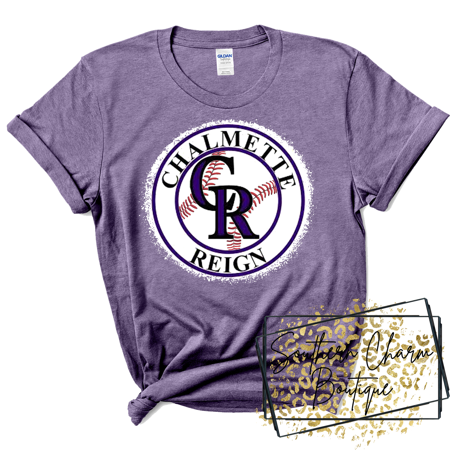 Chalmette Reign Baseball Bleached Tee