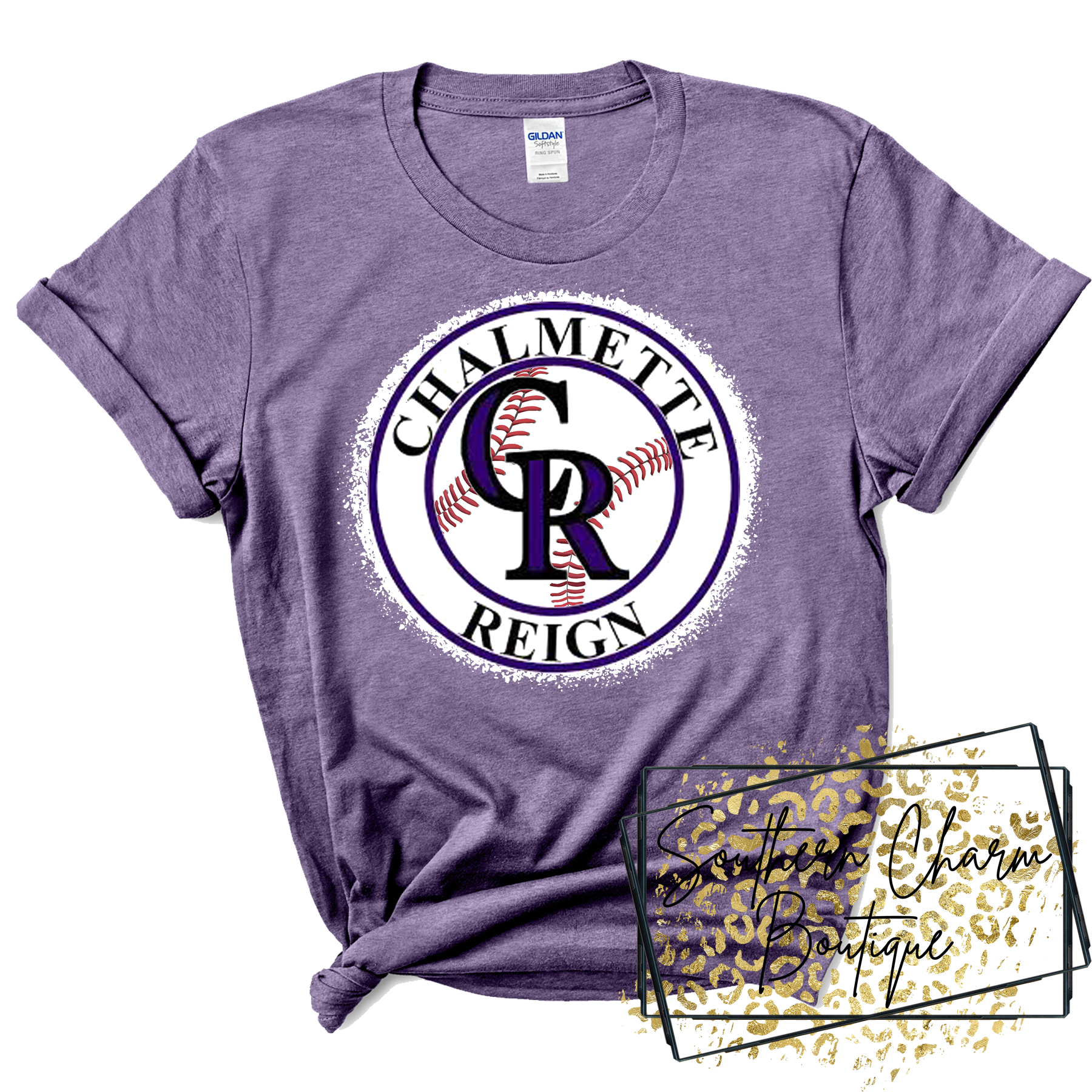 Chalmette Reign Baseball Bleached Tee
